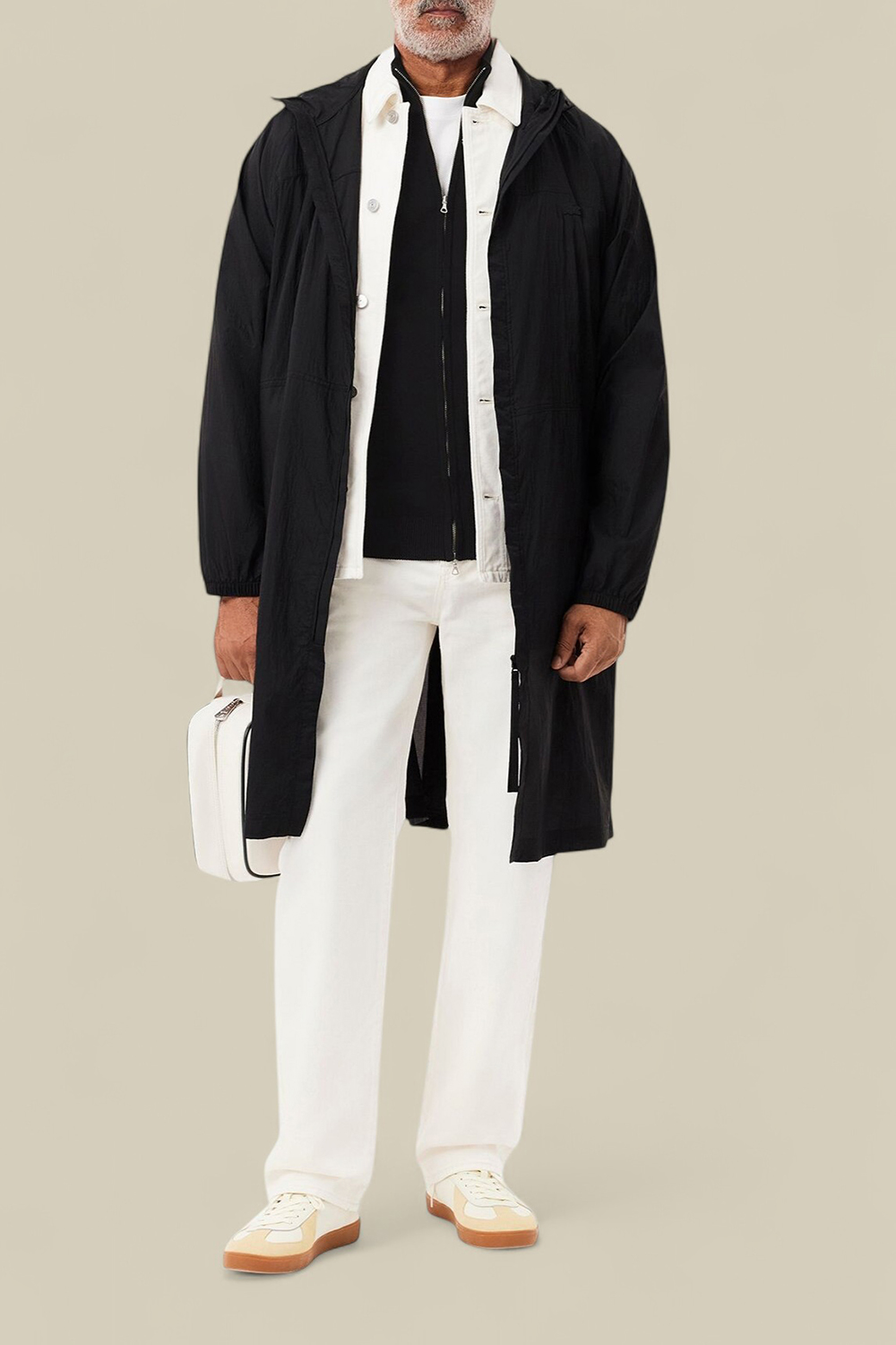 תמונת כל הלוק של סריג בסגירת רוכסן